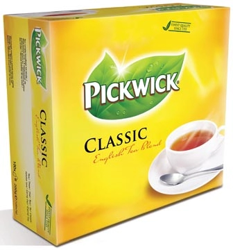 Een Pickwick thee, English Tea Blend, pak van 100 stuks, 2 g per zakje koop je bij Muys Kantoor & Kado