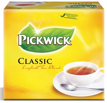 Een Pickwick thee, English Tea Blend, pak van 100 stuks, 2 g per zakje koop je bij Muys Kantoor & Kado