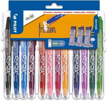 Een Pilot roller Frixion Ball Set 2 Go blister van 12 stuks, assorti koop je bij Muys Kantoor & Kado