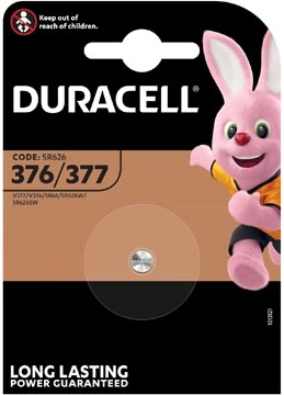 Een Duracell knoopcel Duralock 377, op blister koop je bij Muys Kantoor & Kado