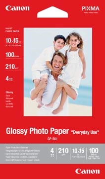 Een Canon fotopapier GP-501 Glossy, ft 10 x 15 cm, 210 g, pak van 100 vel koop je bij best4office