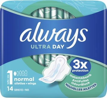 Een Always Ultra Day maandverband Normal, pak van 14 stuks koop je bij best4office