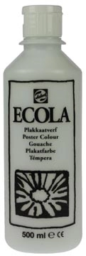 Een Talens Ecola plakkaatverf flacon van 500 ml, wit koop je bij best4office