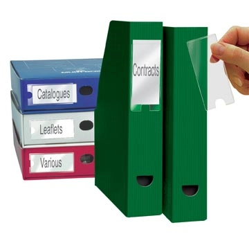 Een 3L Etikethouder, ft 35 x 75 mm, etui van 12 stuks koop je bij best4office