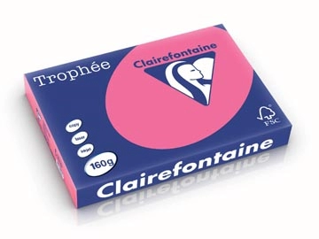 Een Clairefontaine Trophée Intens, gekleurd papier, A3, 160 g, 250 vel, fuchsia koop je bij best4office