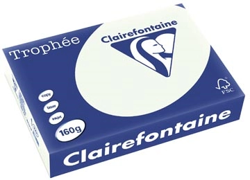 Een Clairefontaine Trophée Pastel, gekleurd papier, A4, 160 g, 250 vel, lichtgroen koop je bij best4office