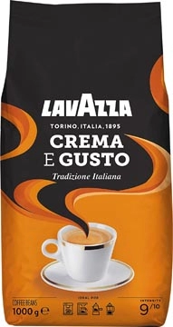 Een Lavazza koffiebonen cafe crema e gusto classic, zak van 1 kg koop je bij Muys Kantoor & Kado