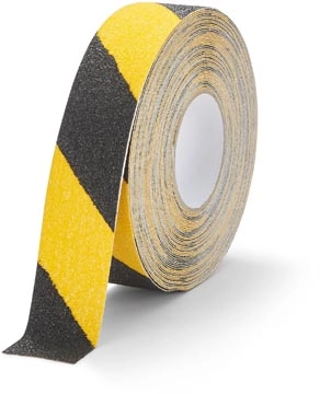 Een Durable Duraline antisliptape Grip+ 50 mm x 15 m, geel/zwart koop je bij Muys Kantoor & Kado