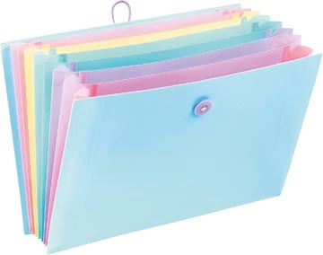 Een Viquel Rainbow Pastel voorordner, liggend model met 8 vakken koop je bij best4office