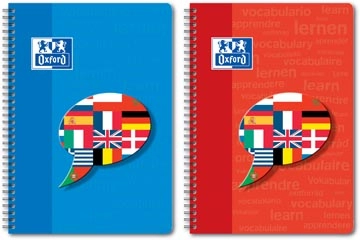 Een Oxford Vocabulary Coach spiraalschrift, ft A5, 48 vel, gelijnd, geassorteerde kleuren koop je bij best4office