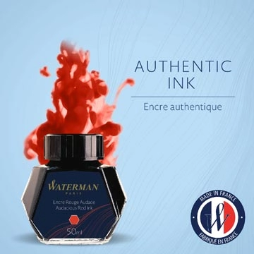 Een Waterman vulpeninkt 50 ml, rood (Audacious) koop je bij Muys Kantoor & Kado