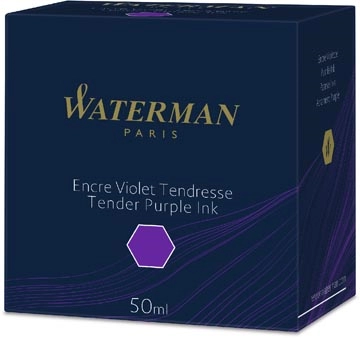 Een Waterman vulpeninkt 50 ml, paars (Tender) koop je bij Muys Kantoor & Kado