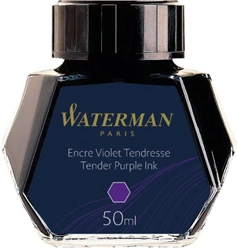 Een Waterman vulpeninkt 50 ml, paars (Tender) koop je bij Muys Kantoor & Kado