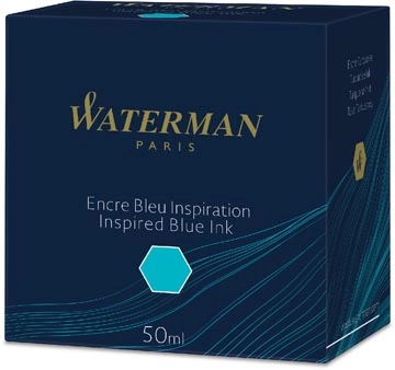 Een Waterman vulpeninkt 50 ml, blauw (Inspired) koop je bij Muys Kantoor & Kado