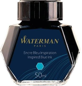 Een Waterman vulpeninkt 50 ml, blauw (Inspired) koop je bij Muys Kantoor & Kado