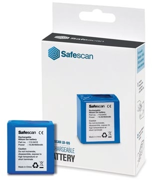 Een Safescan oplaadbare batterij LB-105, voor valsgelddetector 155-165 koop je bij Muys Kantoor & Kado