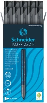 Een Schneider permanent marker Maxx 222 zwart koop je bij Muys Kantoor & Kado