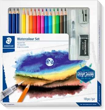 Een Staedtler Watercolour Set, set van 18 stuks koop je bij Muys Kantoor & Kado