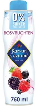 Een Karvan Cévitam siroop, fles van 60 cl, 0% suiker, bosvruchten koop je bij Muys Kantoor & Kado