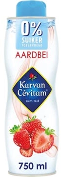 Een Karvan Cévitam siroop, fles van 60 cl, 0% suiker, aardbei koop je bij Muys Kantoor & Kado