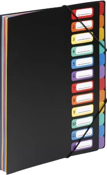 Een Viquel Rainbow Class sorteermap, ft A4, met 12 vakken koop je bij best4office