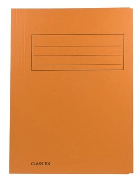 Een Class'ex dossiermap, 3 kleppen ft 23,7 x 32 cm (voor ft A4), oranje koop je bij best4office