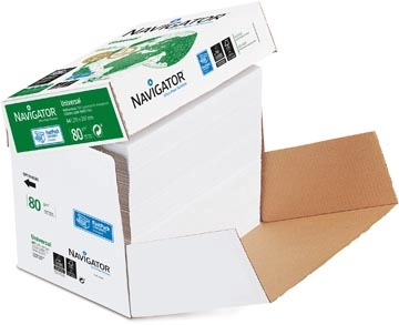 Een Navigator Universal printpapier ft A4, 80 g, doos van 2500 vel koop je bij best4office