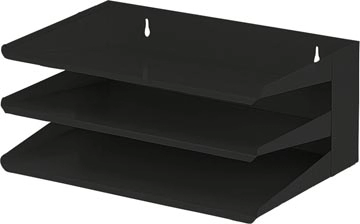 Een V-Part sorteerrek, 3delig, zwart, Ft 380 mm x 250 mm x 160 mm (B x L x H) koop je bij best4office