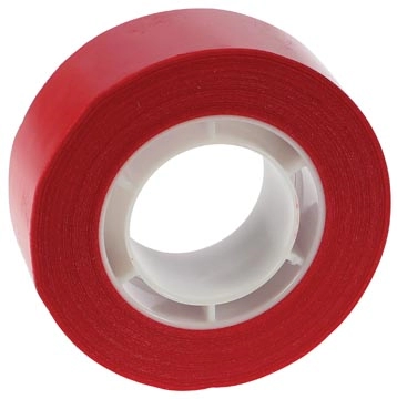 Een Apli plakband ft 19 mm x 33 m, rood koop je bij best4office