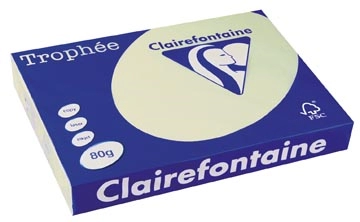 Een Clairefontaine Trophée Pastel, gekleurd papier, A3, 80 g, 500 vel, lichtgroen koop je bij best4office