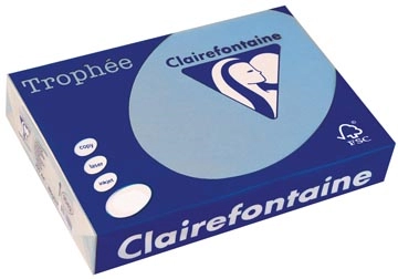 Een Clairefontaine Trophée Intens, gekleurd papier, A3, 80 g, 500 vel, koningsblauw koop je bij best4office