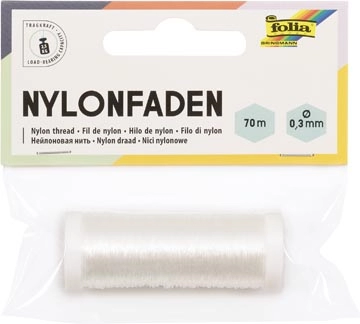 Een Folia nylondraad op spoel, 0,3 mm x 70 m koop je bij best4office