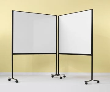 Een Smit Visual whiteboard, emaille, magnetisch, verrijdbaar, 120 x 150 cm koop je bij best4office