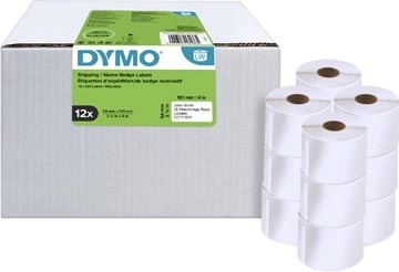 Een Dymo Value Pack: etiketten LabelWriter ft 101 x 54 mm, wit, doos van 12 x 220 etiketten koop je bij best4office