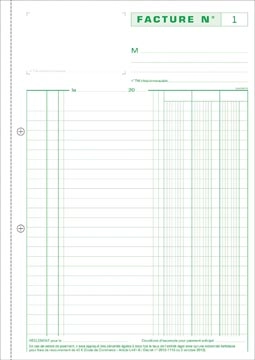Een Exacompta facturen, ft 29,7 x 21 cm, dupli, Franstalig koop je bij Muys Kantoor & Kado