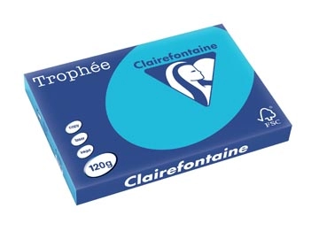 Een Clairefontaine Trophée Intens, gekleurd papier, A3, 120 g, 250 vel, koningsblauw koop je bij best4office