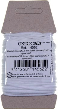 Een Bouhon elastiek touw, nylon, ft 2,5 mm x 10 m, op blister koop je bij best4office