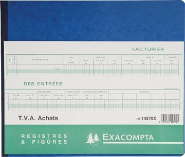 Een Exacompta formulieren inkoop met BTW, ft 27 x 32 cm, Franstalig koop je bij Muys Kantoor & Kado