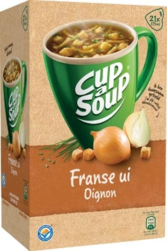 Een Cup-a-Soup Franse ui, pak van 21 zakjes koop je bij Muys Kantoor & Kado