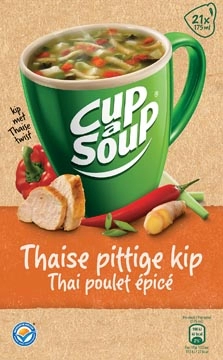 Een Cup-a-Soup thai spicy chicken, pak van 21 zakjes koop je bij Muys Kantoor & Kado