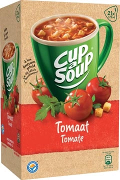 Een Cup-a-Soup tomaat met croutons, pak van 21 zakjes koop je bij Muys Kantoor & Kado