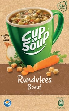 Een Cup-a-Soup rundvlees, pak van 21 zakjes koop je bij Muys Kantoor & Kado