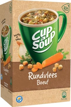 Een Cup-a-Soup rundvlees, pak van 21 zakjes koop je bij Muys Kantoor & Kado