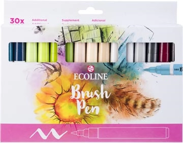 Een Talens Ecoline Brush pen, etui van 30 stuks, set Additional koop je bij best4office