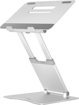 Een Desq telescopische laptopstandaard voor laptops tot 17 inch, zilver koop je bij best4office