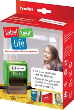 Een Trodat Label Your Life textiel-stempel, Nederlands koop je bij Muys Kantoor & Kado