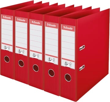 Een Esselte ordner Power N°1, rug van 7,5 cm, rood, pak van 5 stuks koop je bij best4office