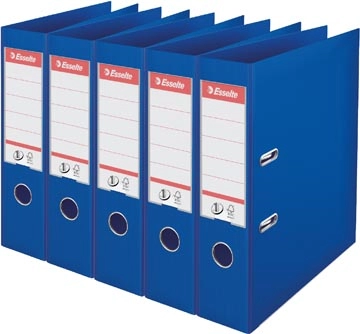 Een Esselte ordner Power N°1, rug van 7,5 cm, blauw, pak van 5 stuks koop je bij best4office