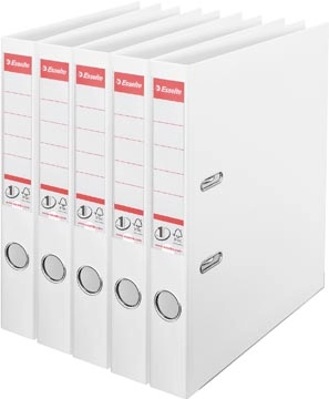 Een Esselte ordner Power N°1, rug van 5 cm, wit, pak van 5 stuks koop je bij best4office