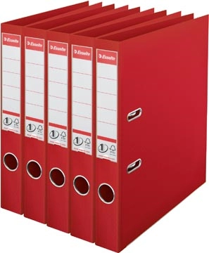 Een Esselte ordner Power N°1, rug van 5 cm, rood, pak van 5 stuks koop je bij best4office